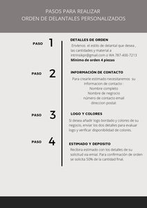 Servicio de Diseño Exclusivo Personalizado / Mínimo de orden  8 piezas (mismo diseño)
