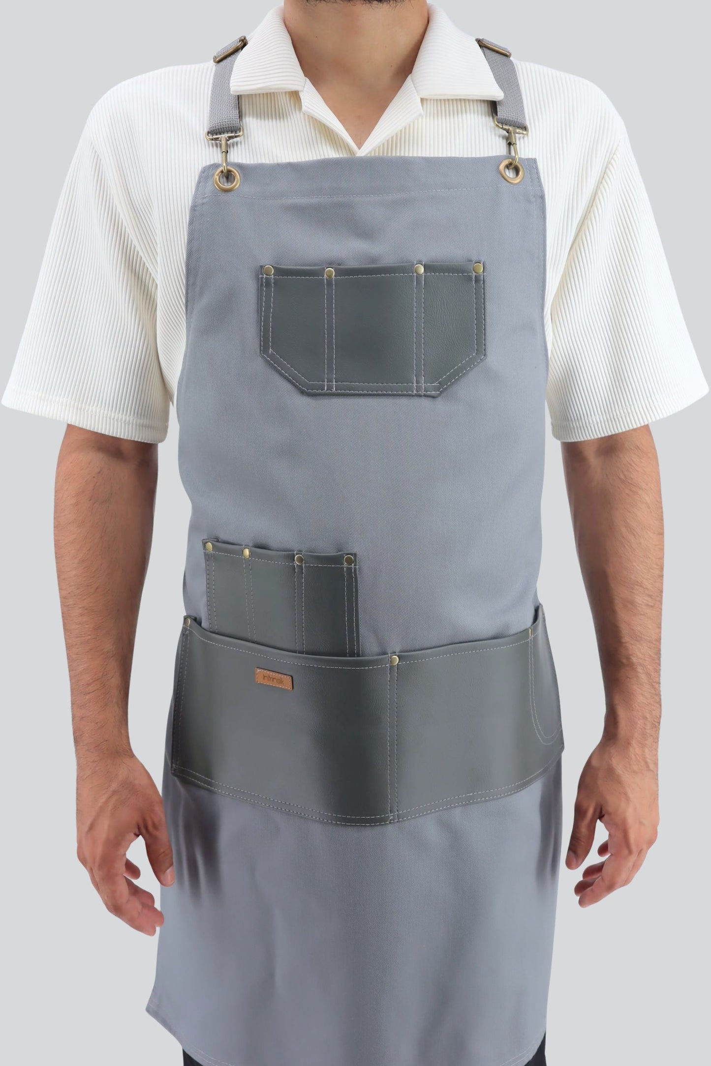 URBAN GRAY - Delantal mixto  de cuerpo completo