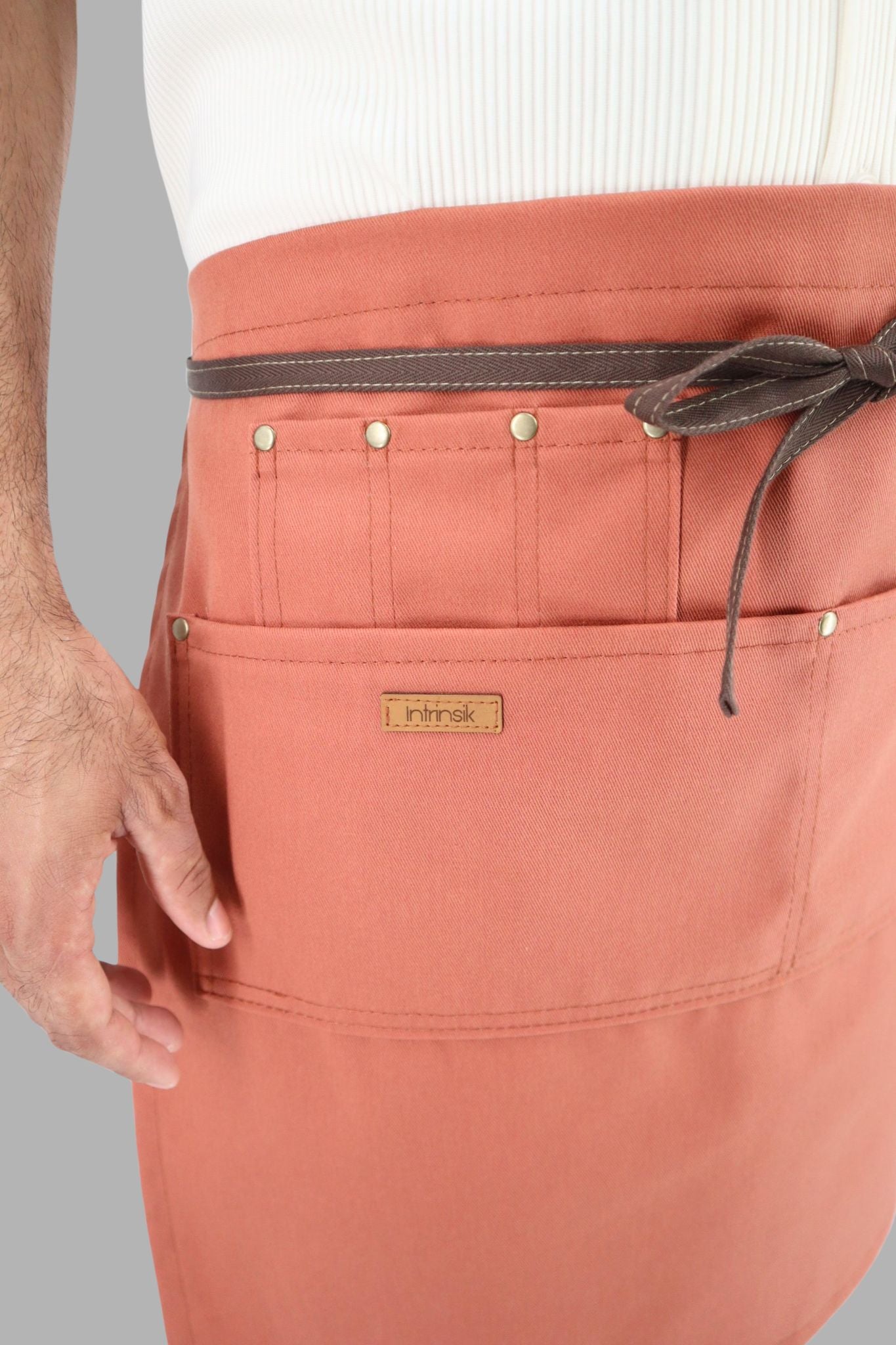SUNSET CLAY MIDI - Delantal de Cintura en tela