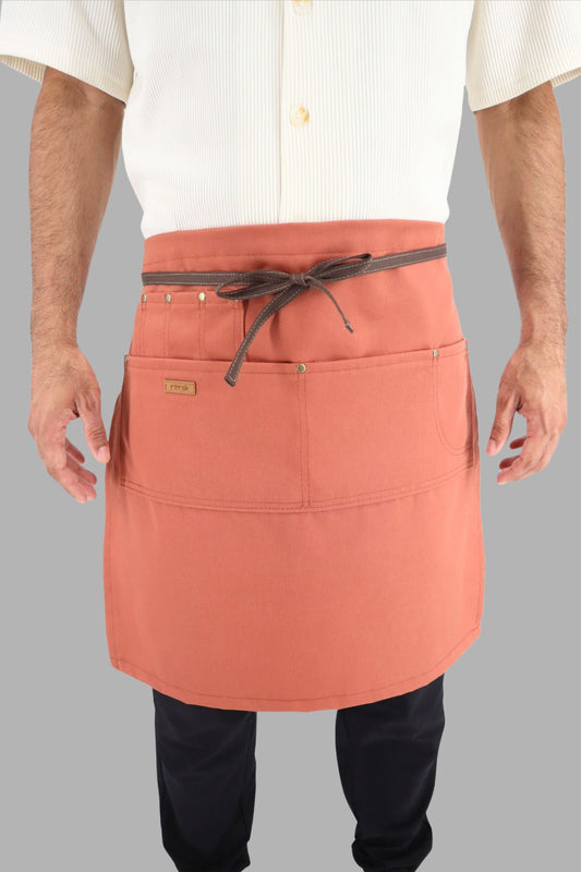 SUNSET CLAY MIDI - Delantal de Cintura en tela