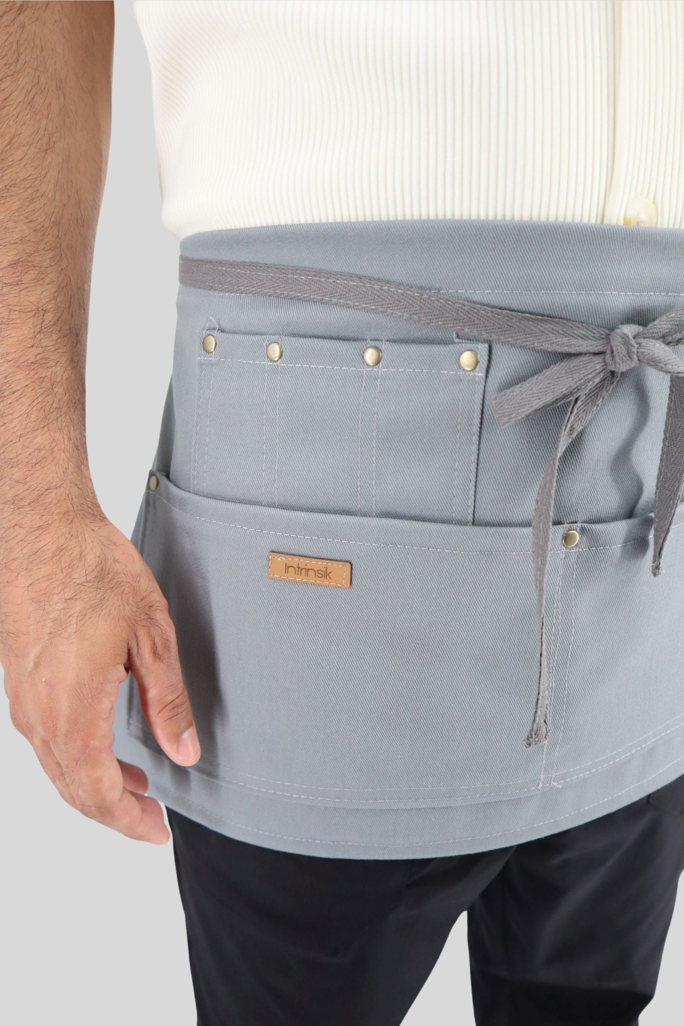 URBAN GRAY- Delantal de Cintura en tela