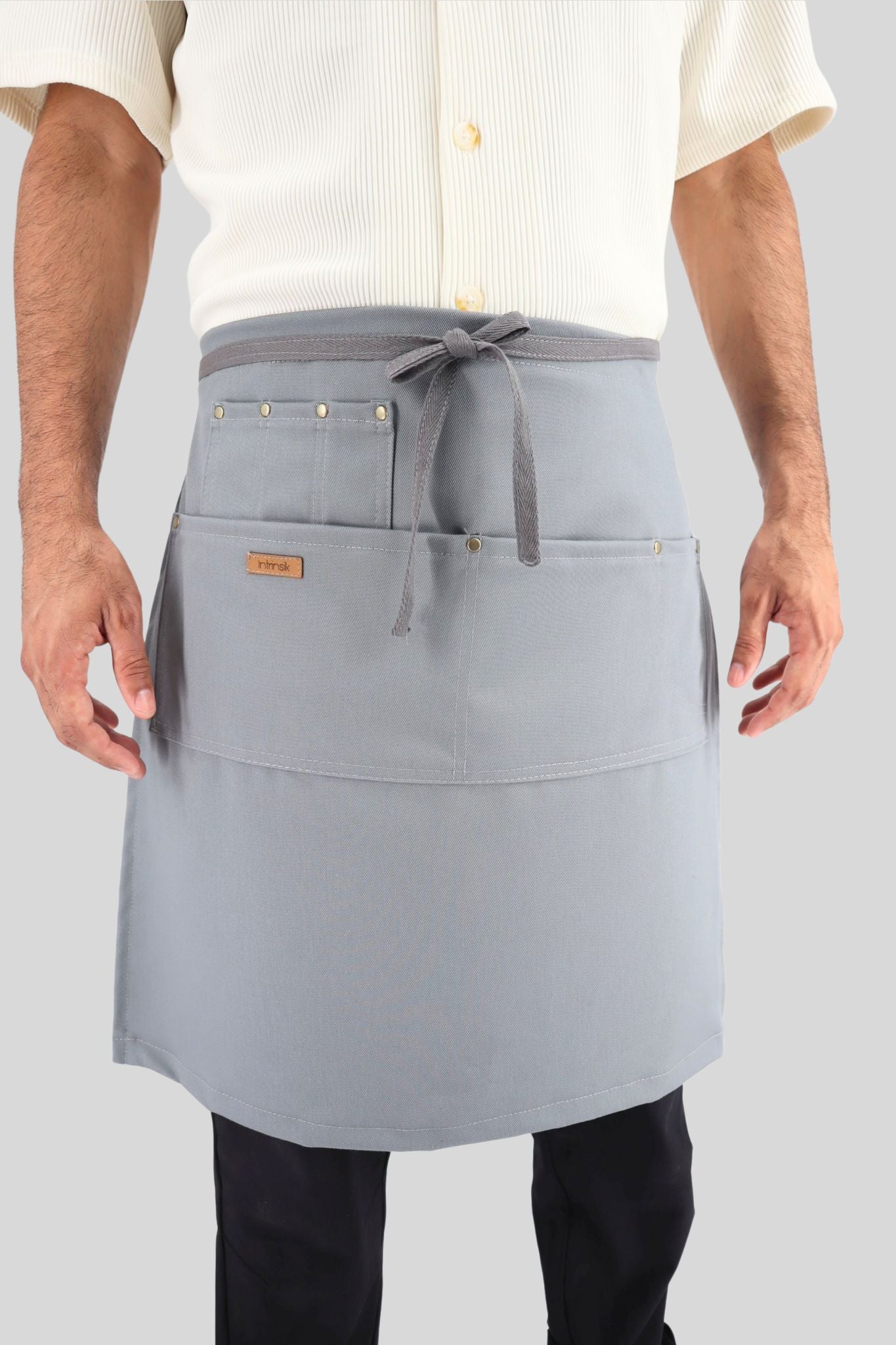 URBAN GRAY MIDI  - Delantal de Cintura en tela