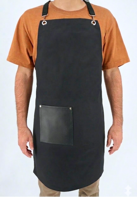 FLASH BLACK- Delantal de cuerpo completo.
