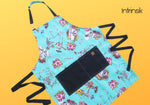 Flores y Calaveras- Delantal de cuerpo completo