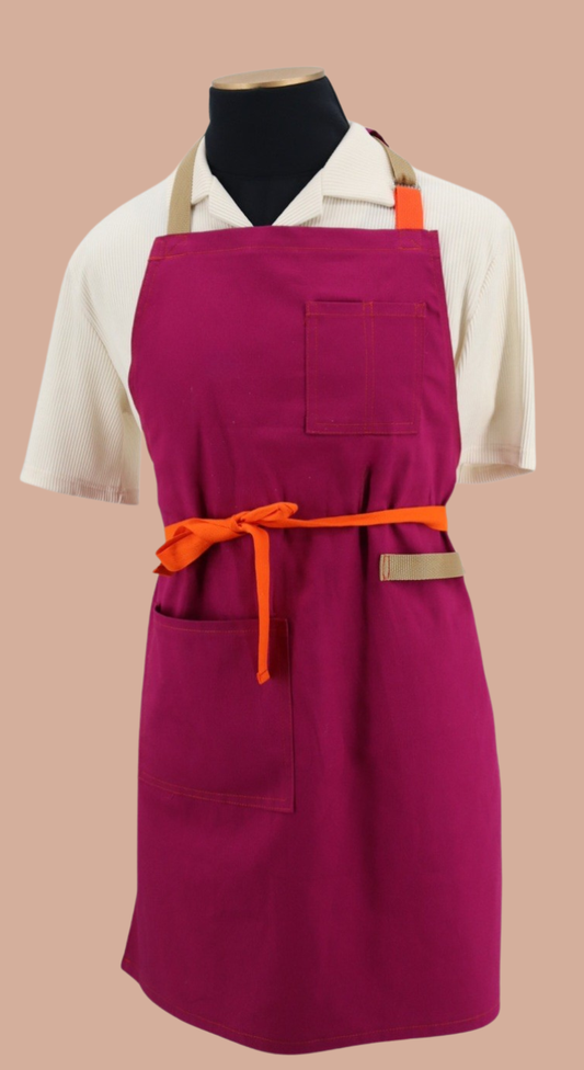 Magenta Pocahontas Full Body Apron- READY TO SHIP
